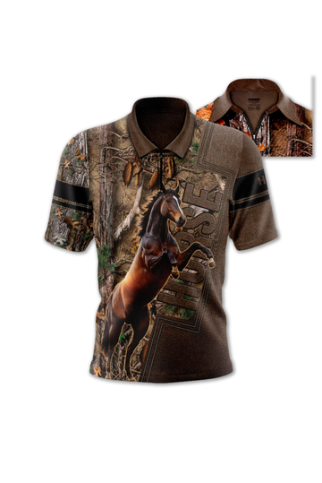 87404 Camiseta Polo Caballos
