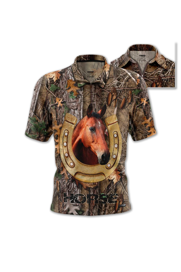 87408 Camiseta Polo Caballos