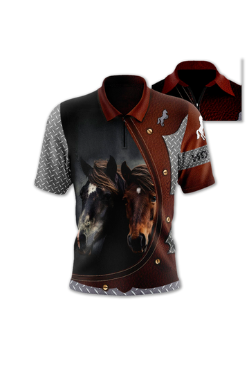 87409 Camiseta Polo Caballos