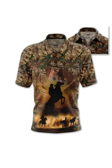 87410 Camiseta Polo Caballos
