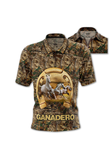 87421 Camiseta Polo Caballos