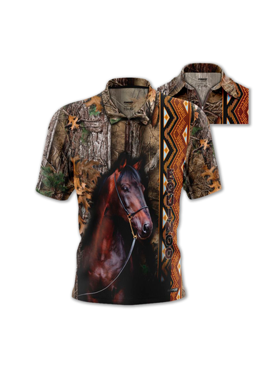 87422 Camiseta Polo Caballos
