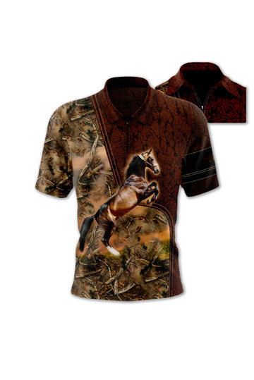 87432 Camiseta Polo Caballos