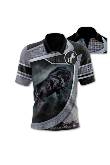 87435 Camiseta Polo Caballos