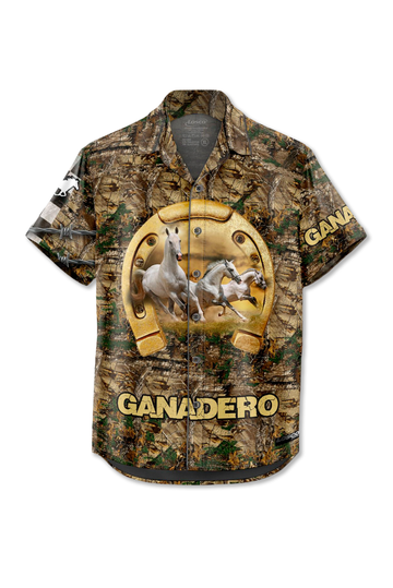 88401 Camisa Botones Caballo