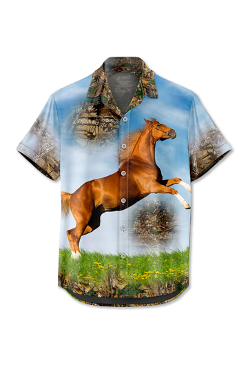 88407 Camisa Botones Caballo