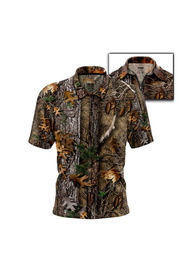 Camisa Polo Forest con Cremallera Seco