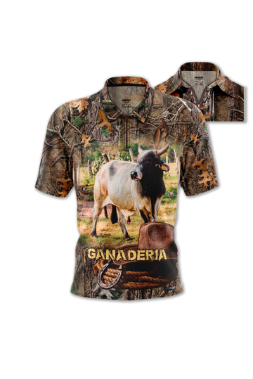 871821 Camiseta Polo Ganadería