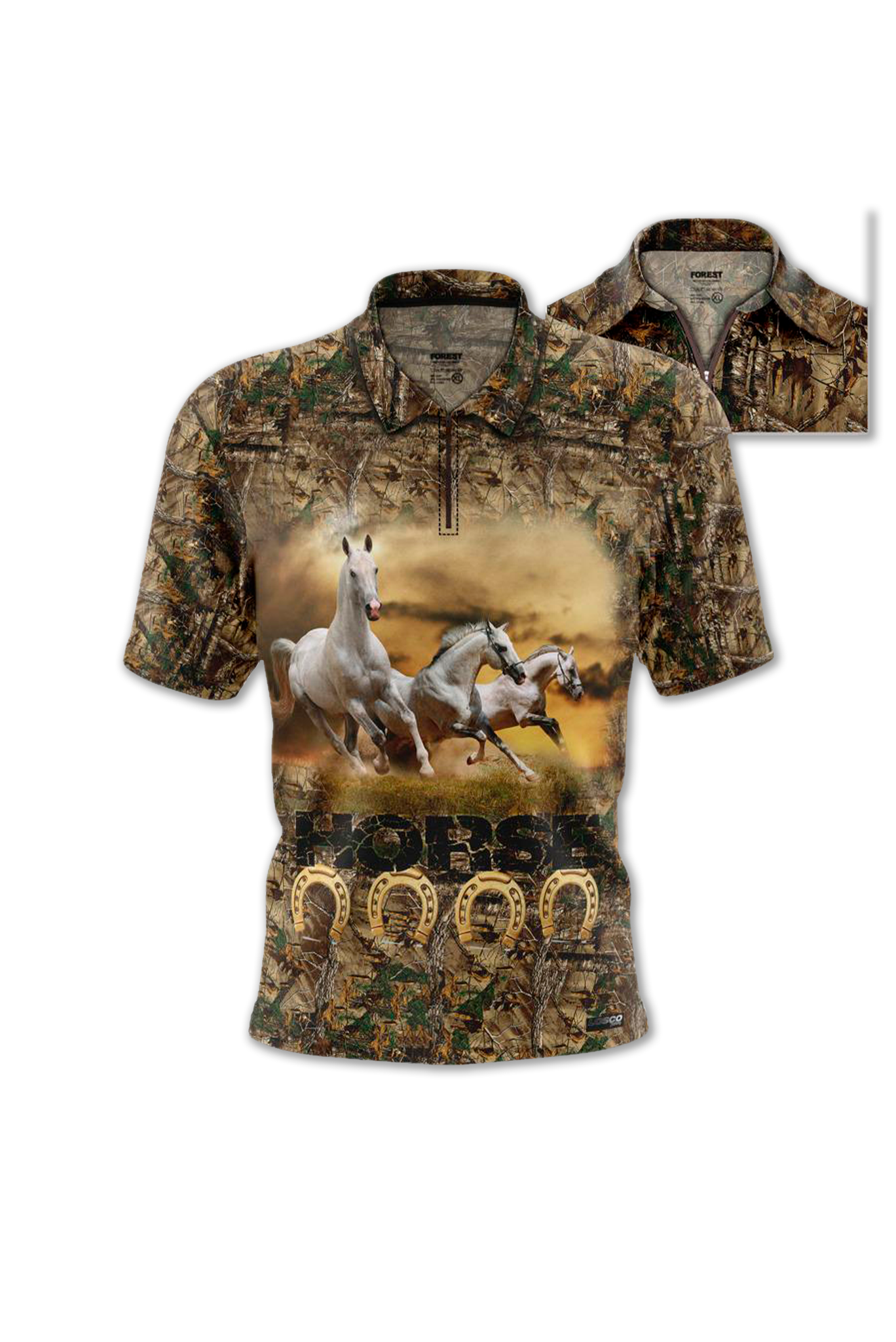 87401 Camiseta Polo Caballos