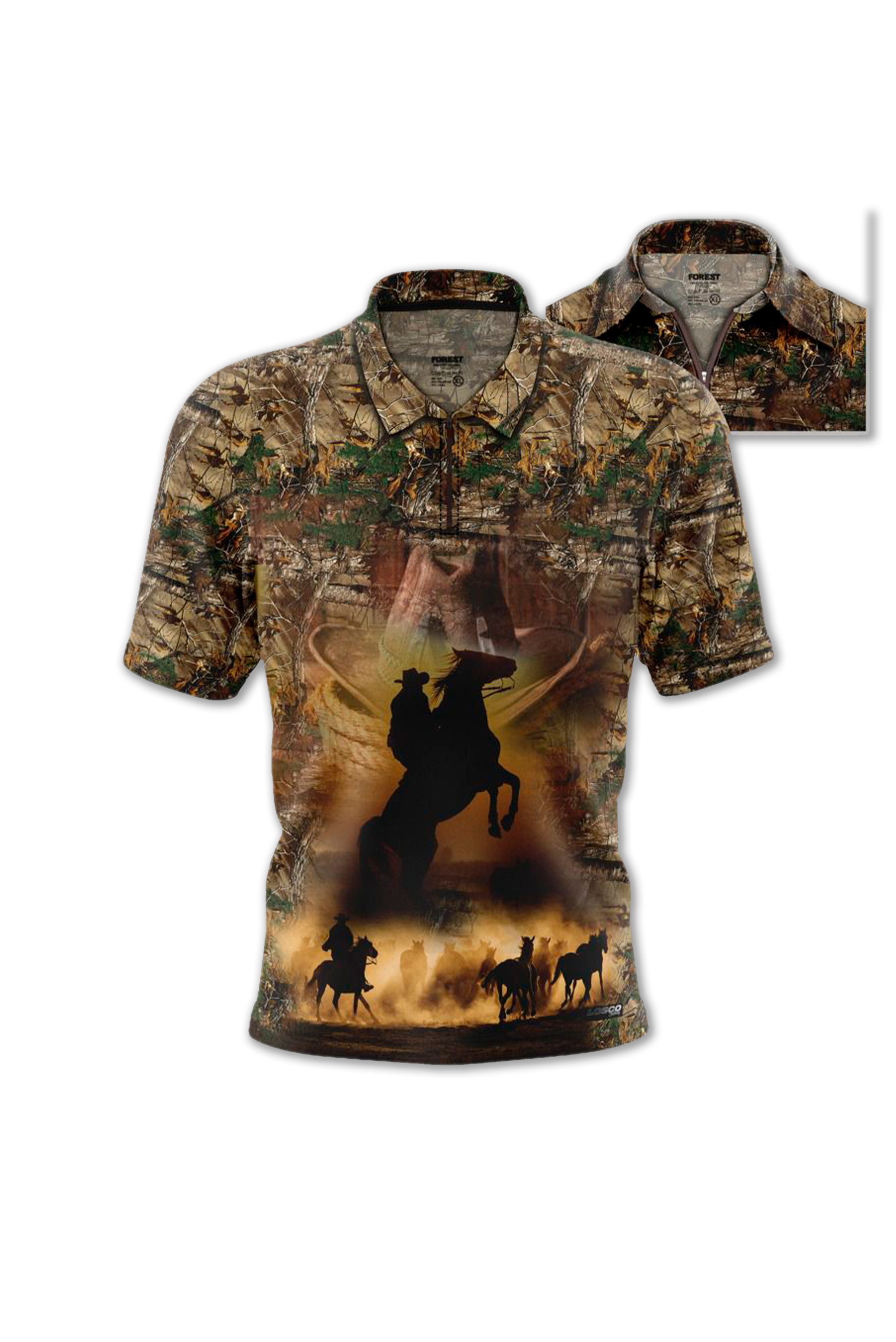 87410 Camiseta Polo Caballos