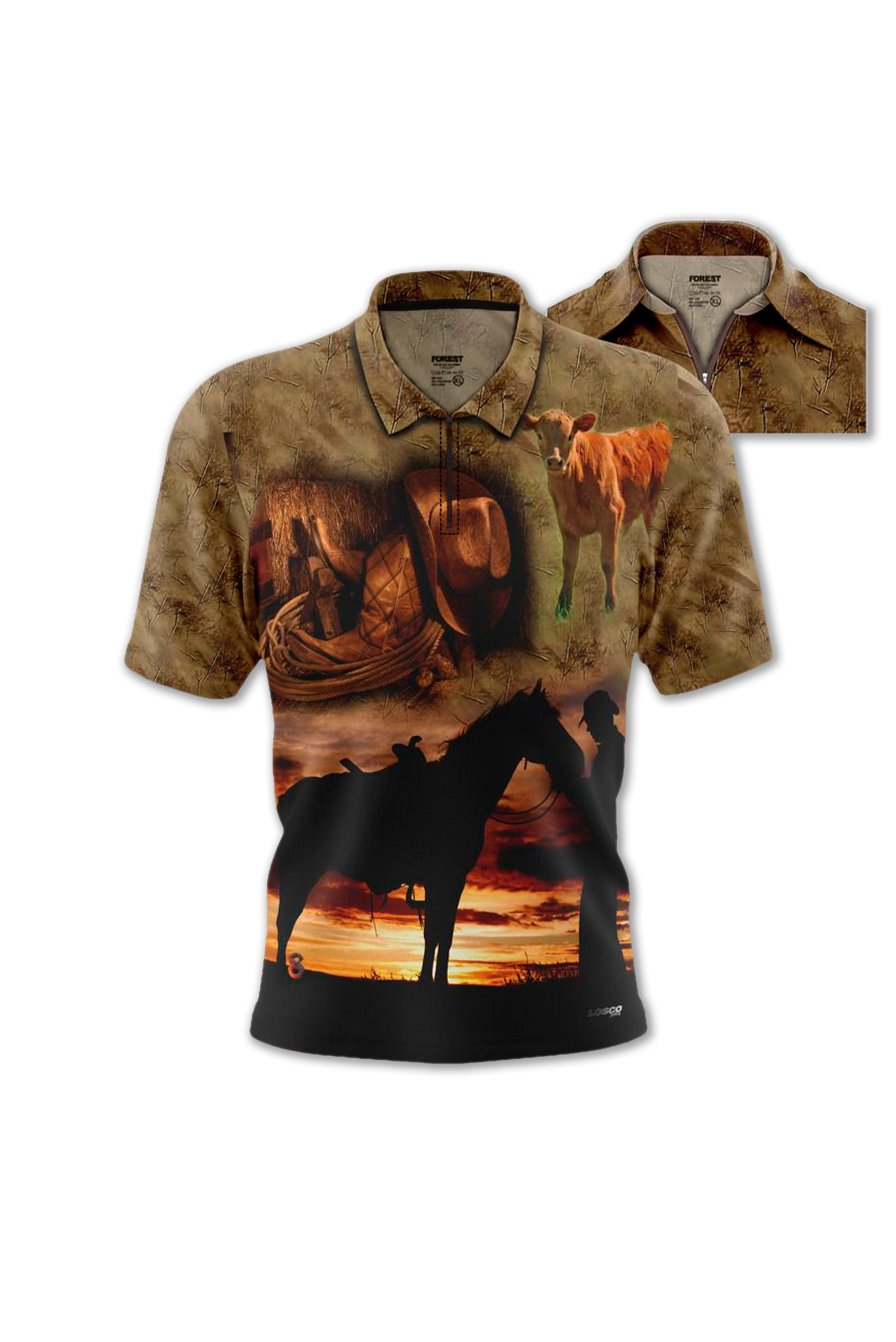 87415 Camiseta Polo Caballos
