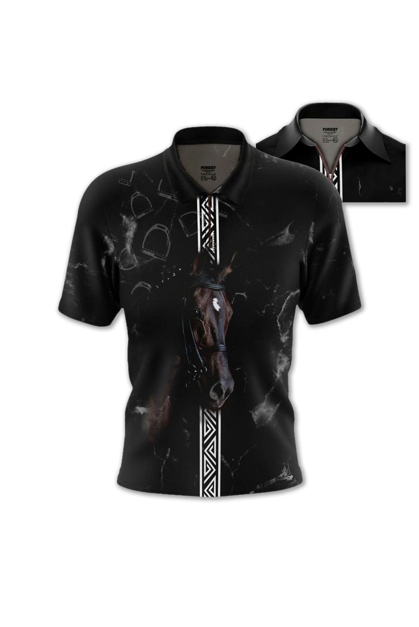 87417 Camiseta Polo Caballos