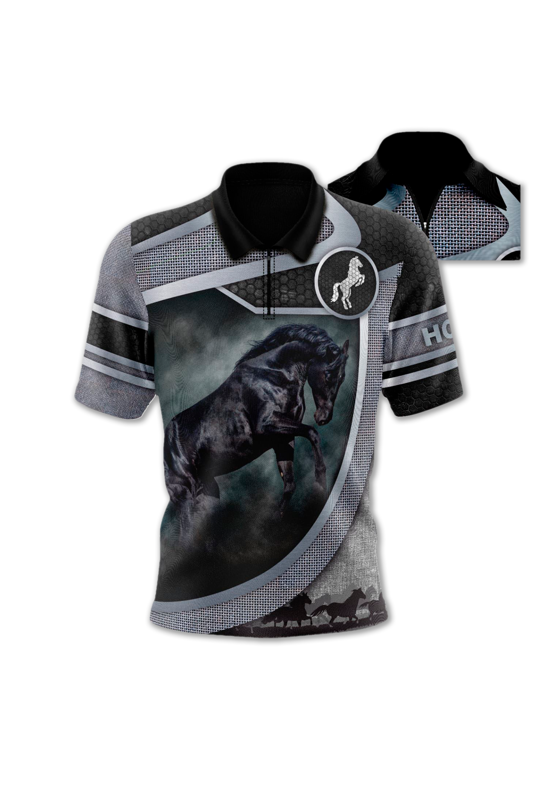 87435 Camiseta Polo Caballos