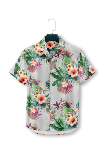 Camisa botones tropical 881511