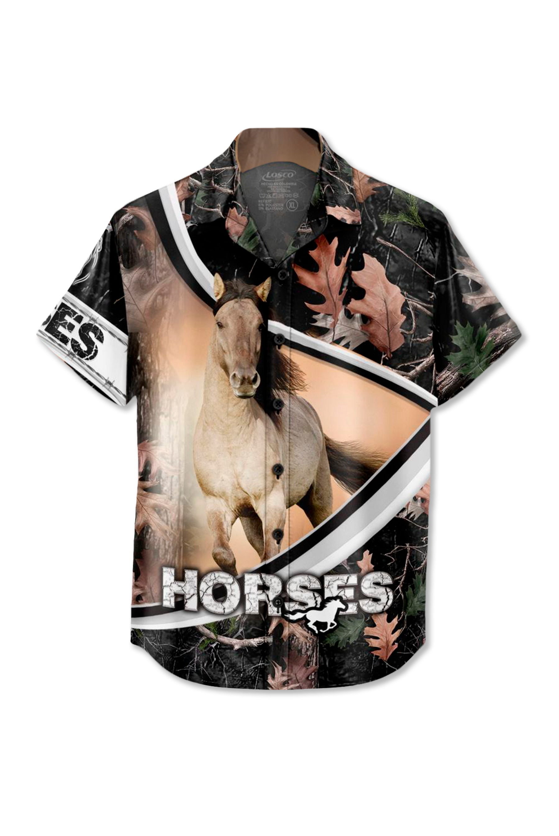 88404 Camisa Botones Caballo