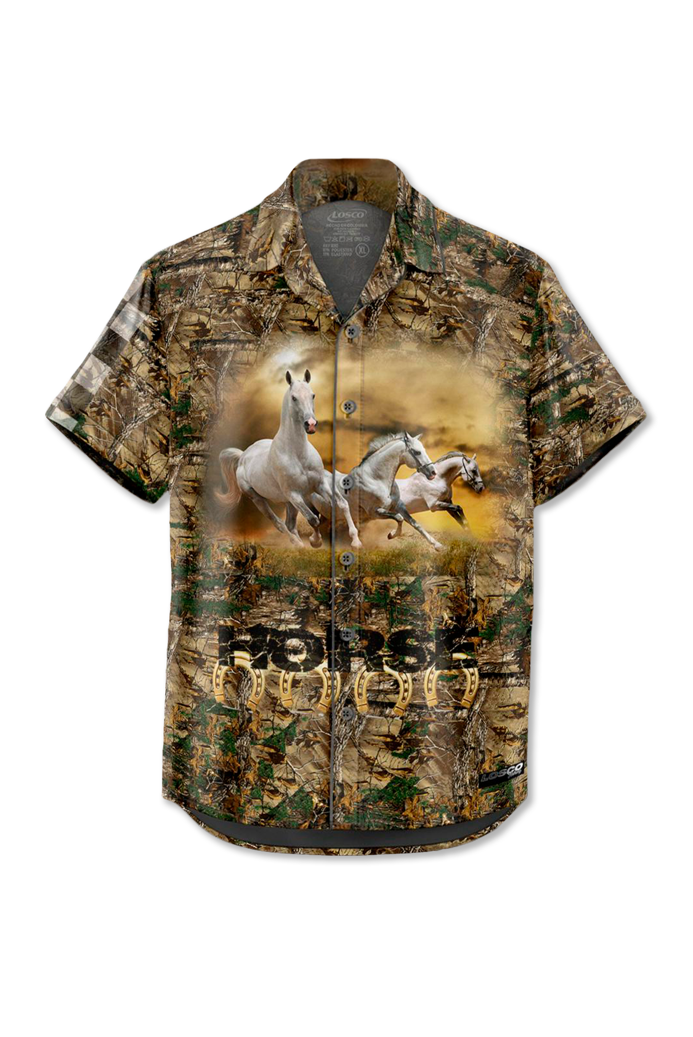 88410 Camisa Botones Caballo