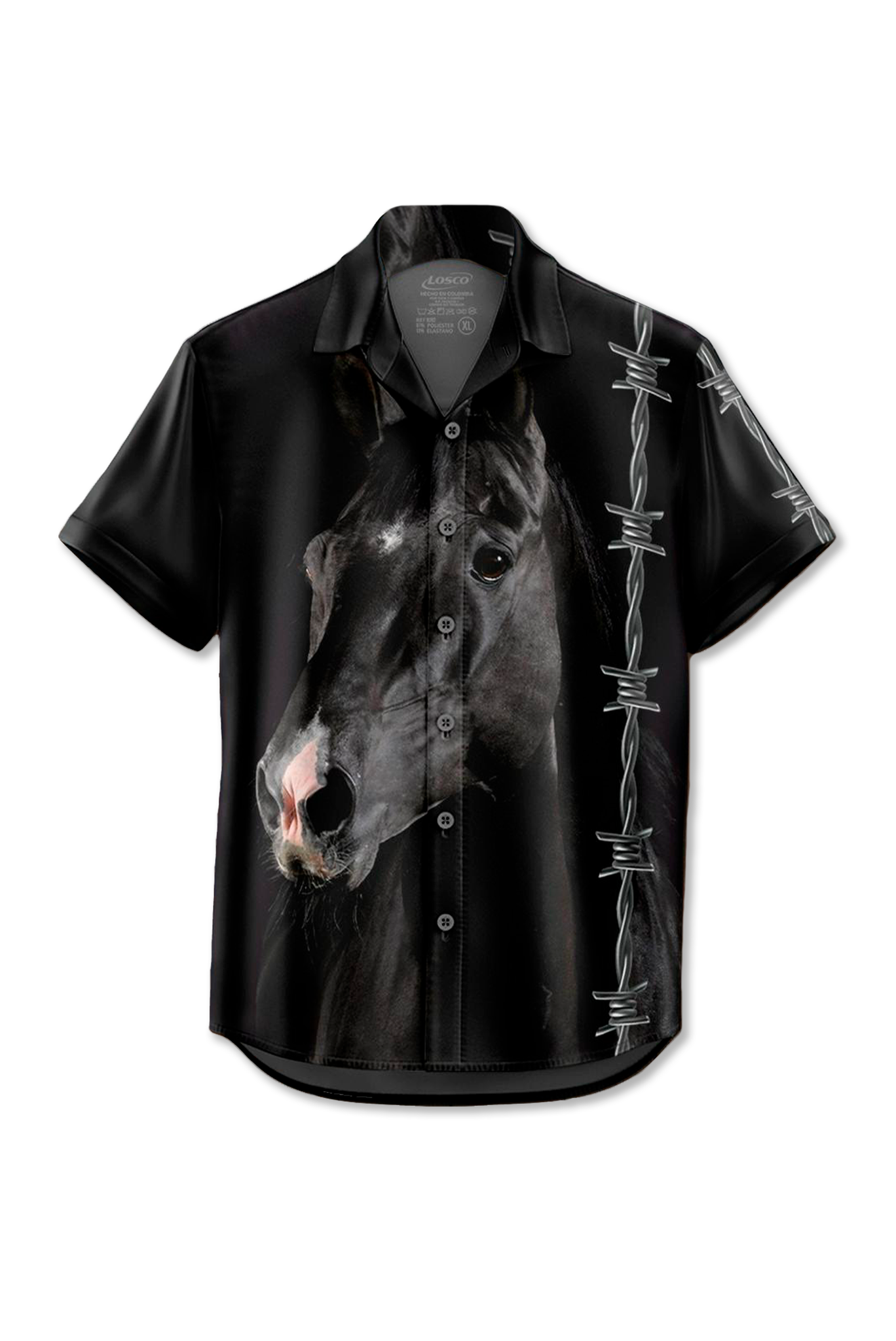 88416 Camisa Botones Caballo